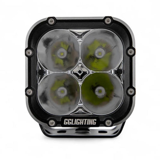 GP40 Off Road LED Pod Driving Beam Light with four LEDs in black housing by GGLighting on Tampa Home & Garden Store