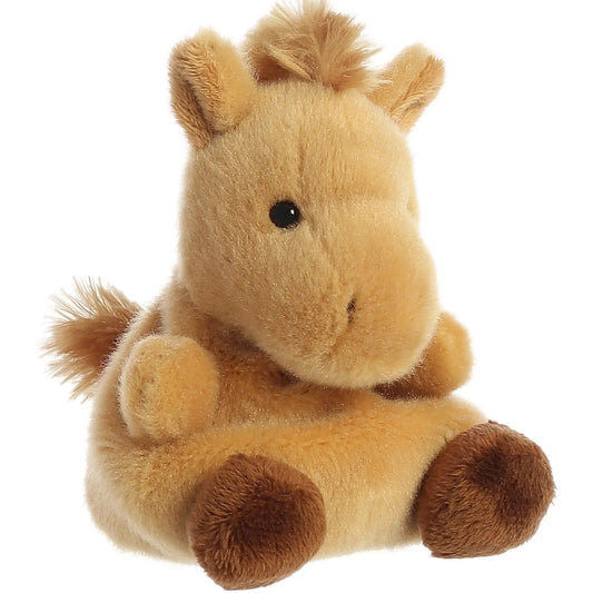 Gallop Pony Palm Pal plush toy in tan beige fur with black eyes 1 count on Tampa Home & Garden Store