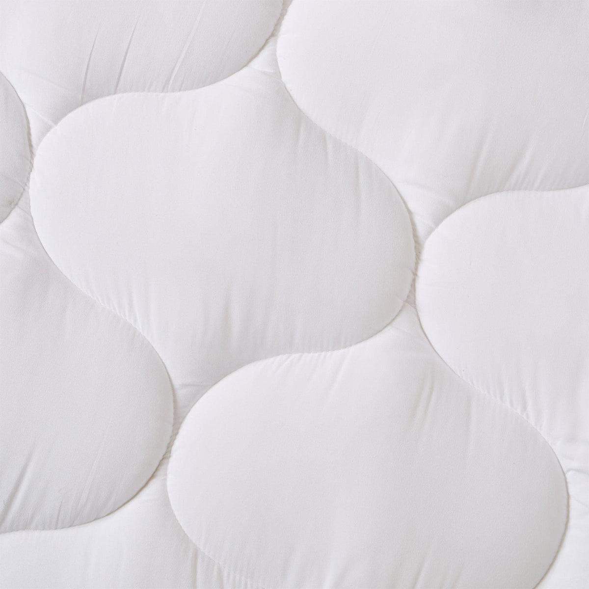 2 Inch Thick Hypoallergenic Mattress Topper Kyla Collection, white quilted mattress pad on Tampa Home & Garden Store