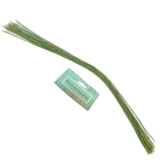 Sage green florist wire ties, 14-inch, 50-pack, with Floral Accessories packaging on Tampa Home & Garden Store