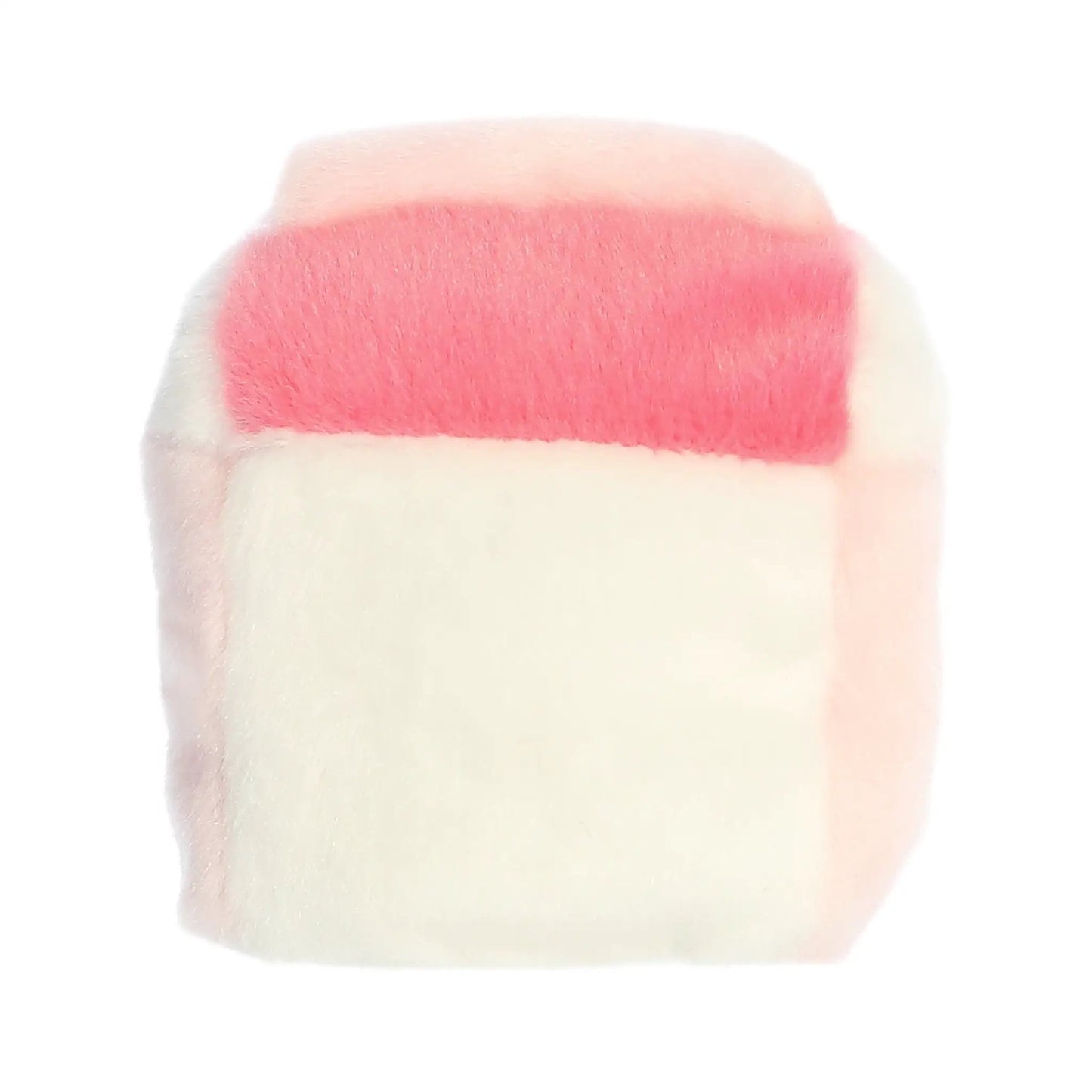 Palm Pal Fresa Strawberry Milk Plush Toy close-up of pink fingernail on finger on Tampa Home & Garden Store