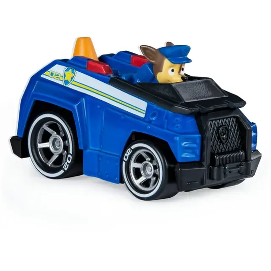 Paw Patrol True Metal Chase Diecast Car blue police-style toy with Chase figure, chrome wheels on Tampa Home & Garden Store