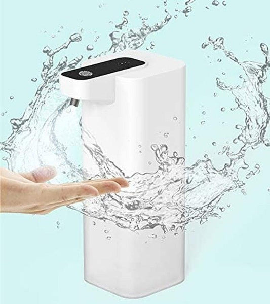 White Stevvex touchless foaming soap dispenser for bathroom and kitchen USB rechargeable on Tampa Home & Garden Store