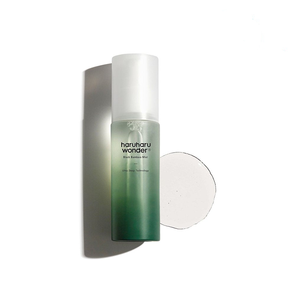 haruharu wonder Black Bamboo Mist 80ml green gradient bottle with white cap toner on Tampa Home & Garden Store