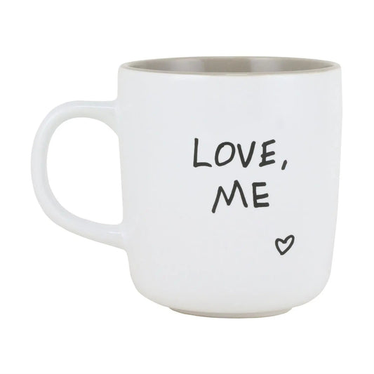 White stoneware You Are My Person mug, 14 oz, with Love, Me text and small heart on Tampa Home & Garden Store