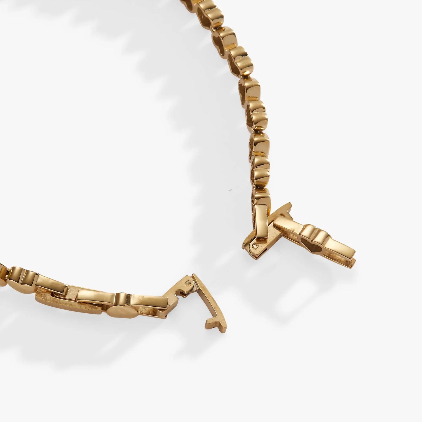 Heart Charm Tennis Bracelet by ALEX AND ANI in gold-tone metal on Tampa Home & Garden Store