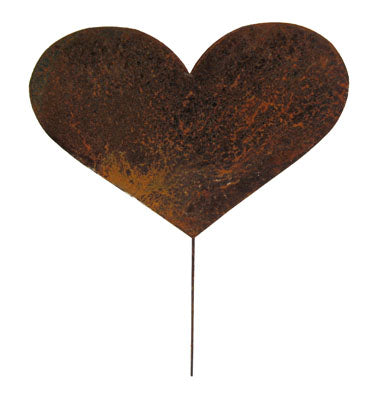 Heart garden stake set of 3 rusted metal hearts with stakes for outdoor decor on Tampa Home & Garden Store