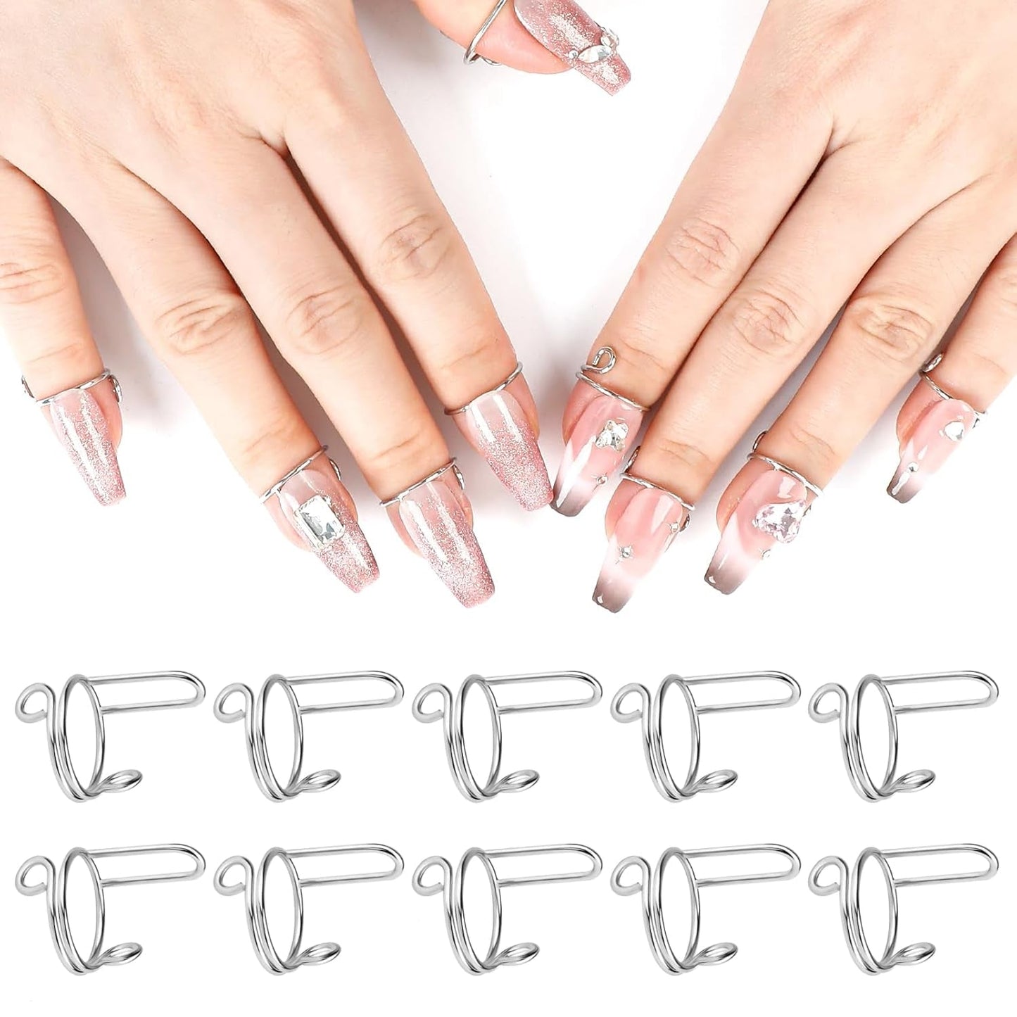 heemee Wudu Nail Rings Set – Adjustable, Stylish, and Convenient for Daily Wear - Tampa Home & Garden Store