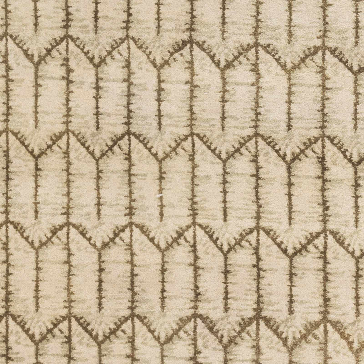 Hennessey Area Carpet rug by Boutique Rugs in beige with dark brown trellis lines on Tampa Home & Garden Store