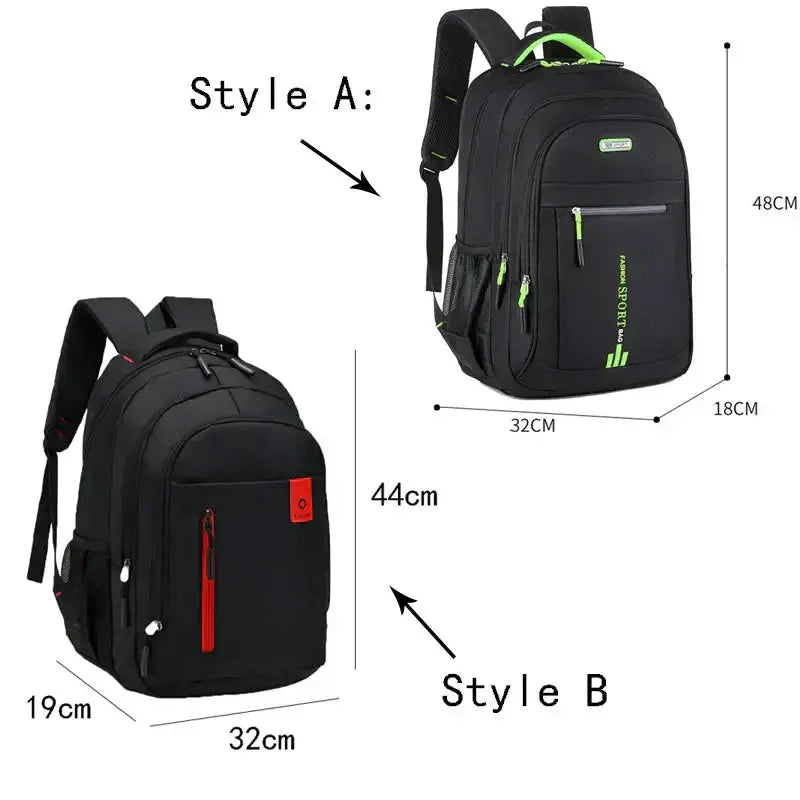 Waterproof UrbanGuard Laptop Backpack Moktan Sabai, black with lime zippers, Style A & B on Tampa Home & Garden Store