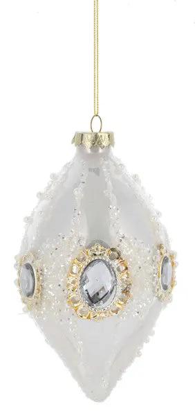 Elegant Vintage Jewel Glass Ornament - - Tampa Home & Garden Store