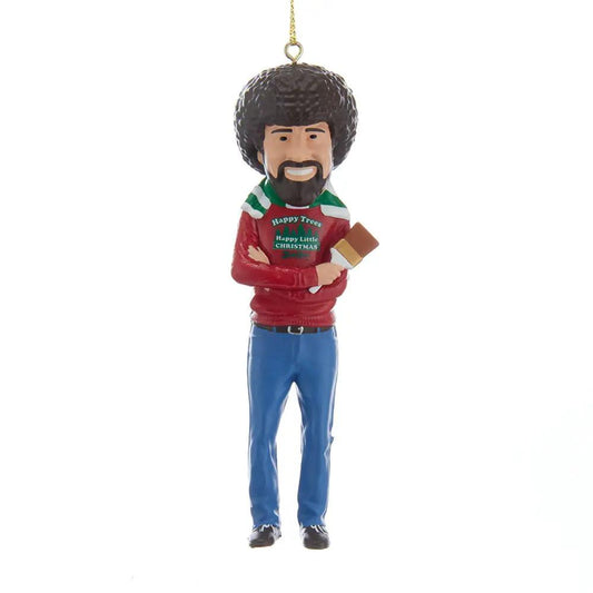 Bob Ross Happy Little Christmas Ornament - Tampa Home & Garden Store