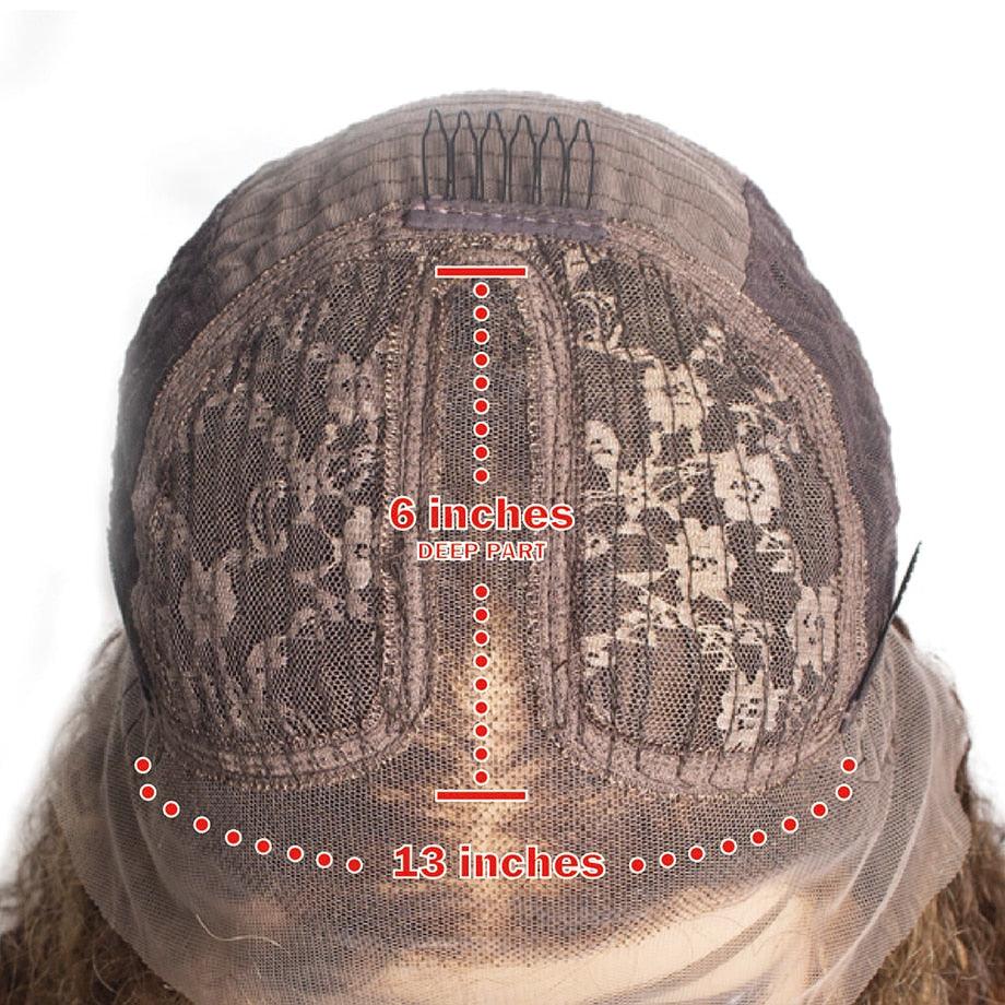 Stevvex lace front wig cap with 13in circumference and 6in deep part for a short bob wig on Tampa Home & Garden Store