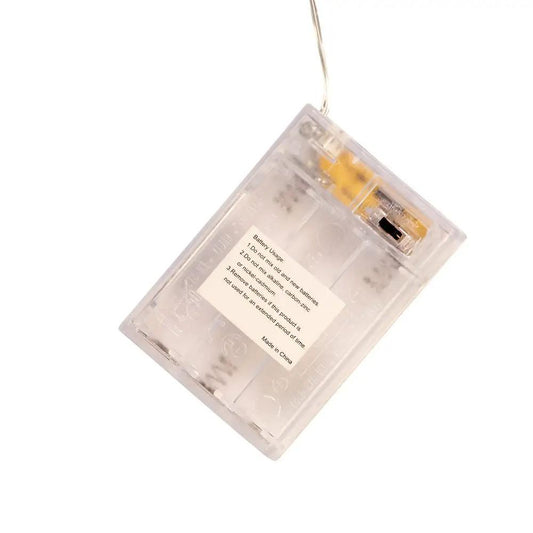 50-Light Battery-Operated Multicolored LED Green Wire Fairy Lights - Tampa Home & Garden Store