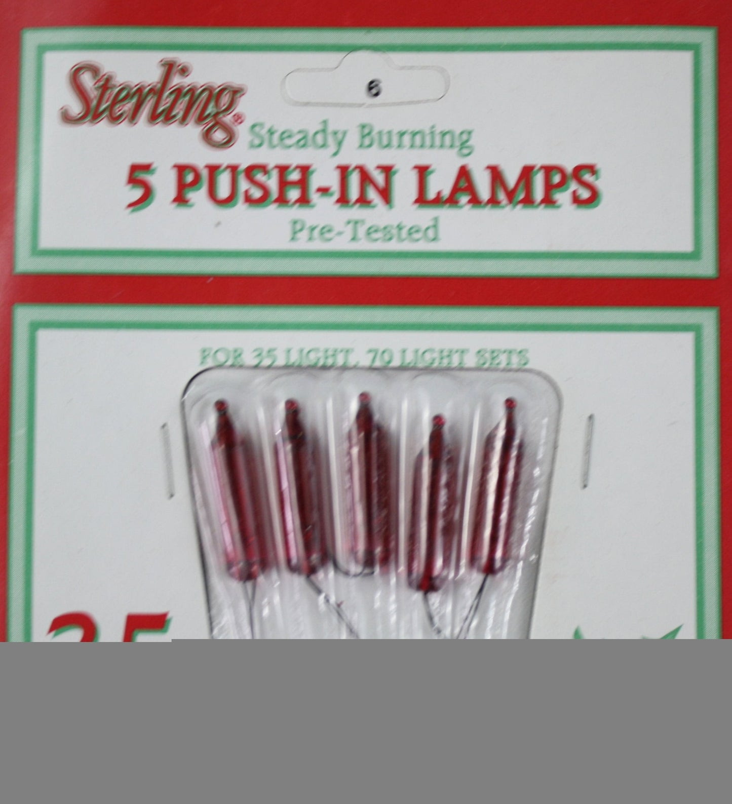 Solid Assortment: 3.5 Volt Bulb - Red