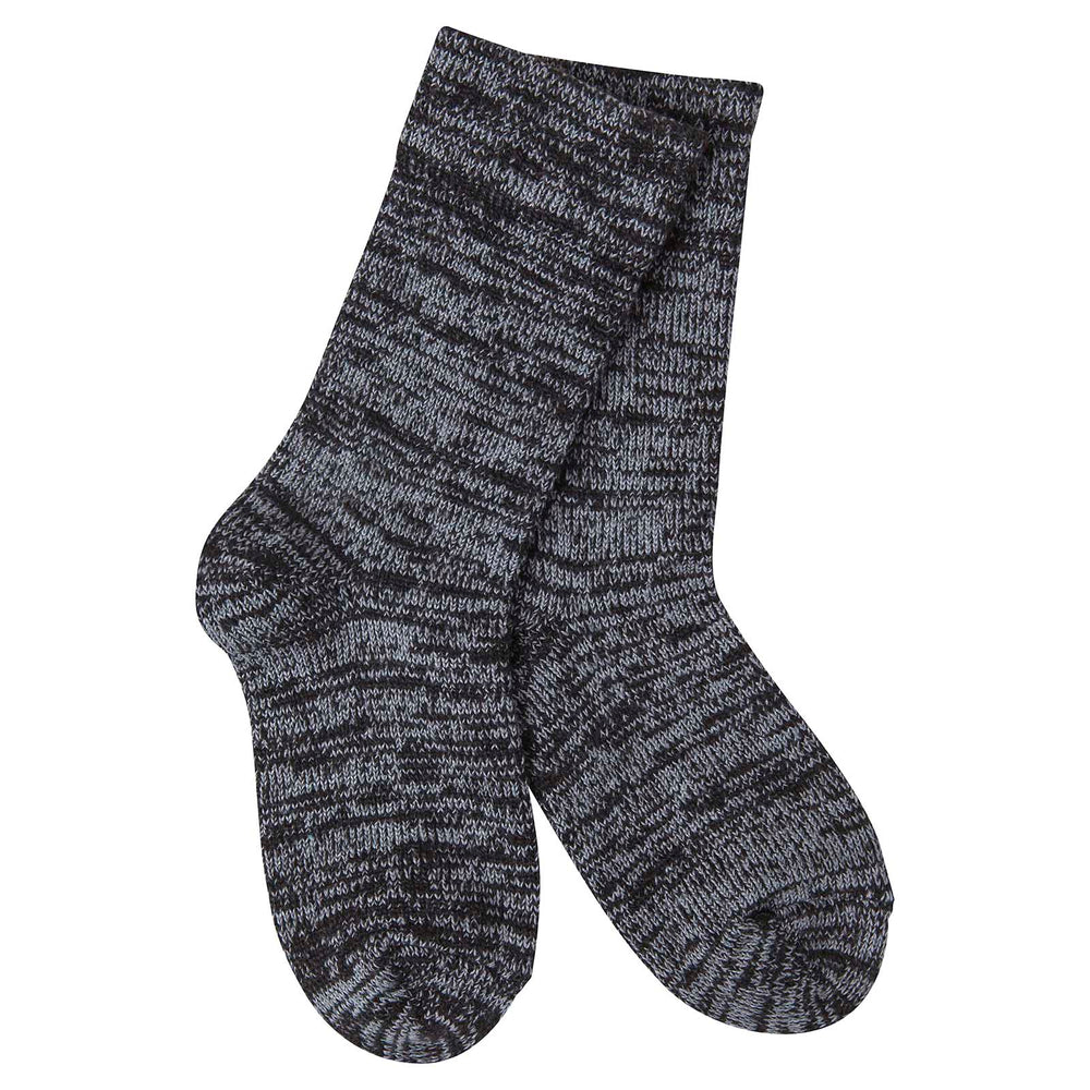 Calcetines de lana Mouse Creek Gallery - Gris/Negro - Tallas para niños 10-13