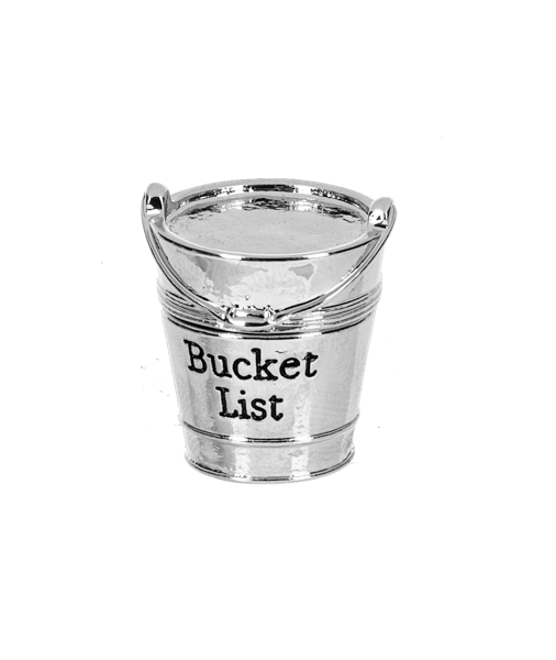 Live Your Bucket List Charm silver metal bucket pendant, bucket motif, Charms & Pendants on Tampa Home & Garden Store