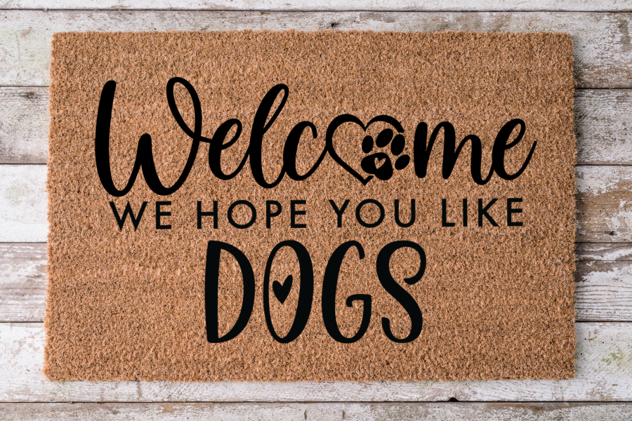 Hope You Like Dogs - Dog Door Mat - 30x18" Coir Door Mat - DECOE-CM-043