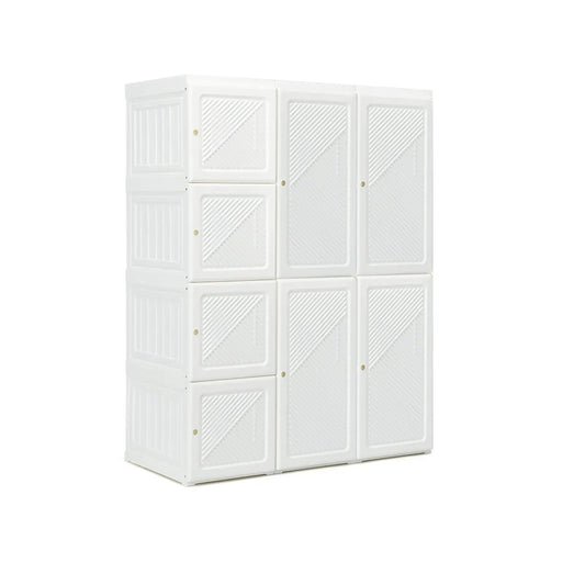 White foldable closet organizer with 12 cubbies, DirectDeals plastic modular storage on Tampa Home & Garden Store