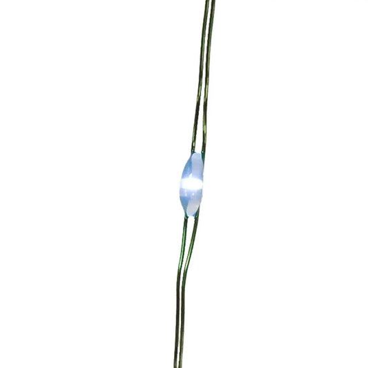 10' Battery Operated 25-Light Cool White Fairy LED Green Wire Light Set - Tampa Home & Garden Store