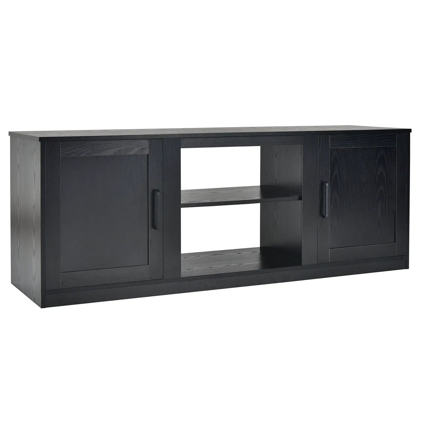 TV Stand with Double Barn Doors by DirectDeals in dark wood finish for 65 inch TVs on Tampa Home & Garden Store