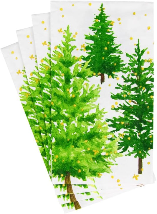 Serviette d'invité/serviette de buffet blanche de Noël