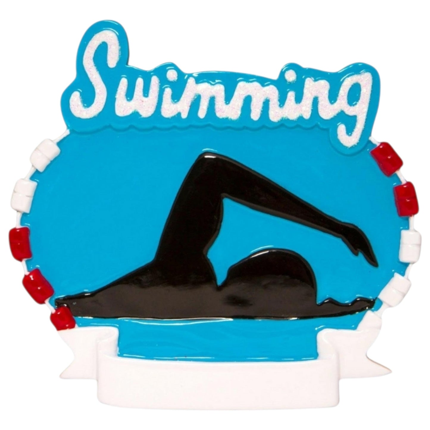 Adorno deportivo de natación