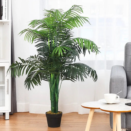 Areca Palm Silk Tree in Basket, 3.5 ft DirectDeals artificial palm in black pot on Tampa Home & Garden Store