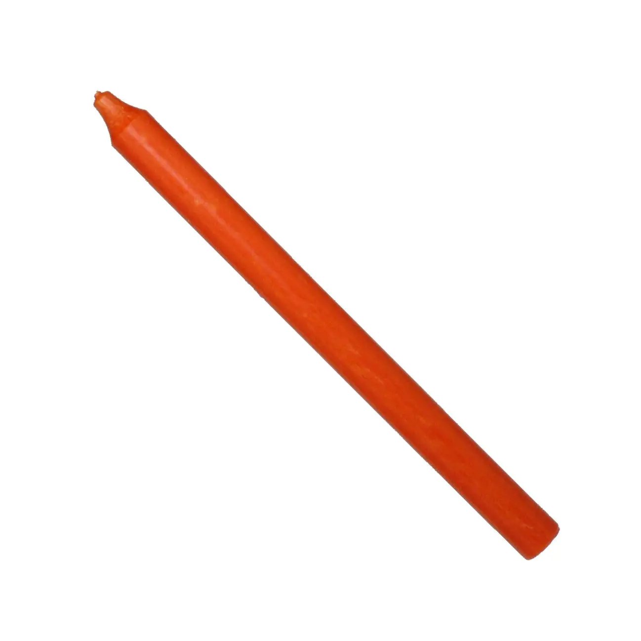 Rustic 12 Inch Dark Orange taper dinner candle on Tampa Home & Garden Store