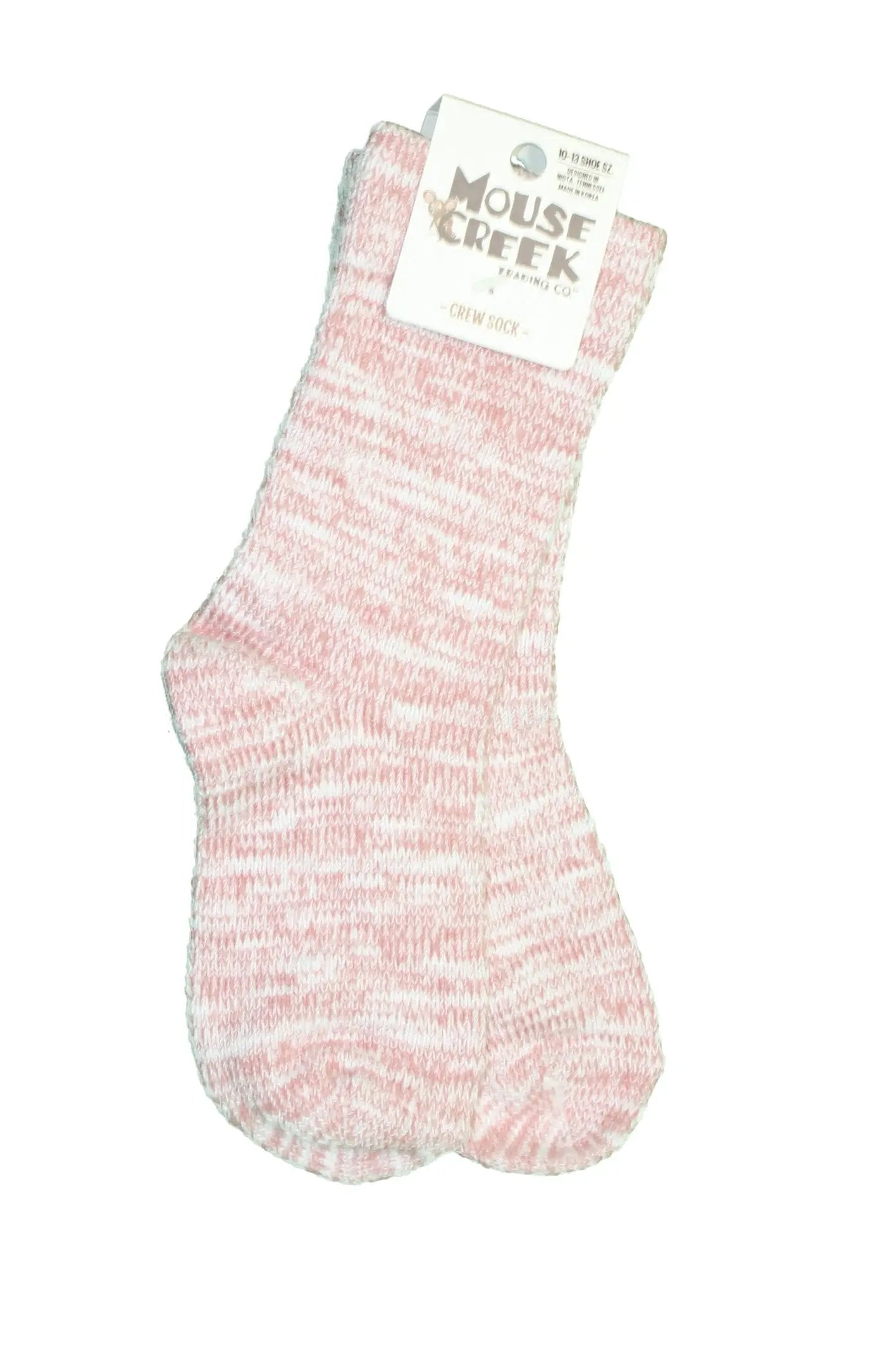 Mouse Creek Gallery Slub Socks Adobe Rose Kids Crew Sock on Tampa Home & Garden Store