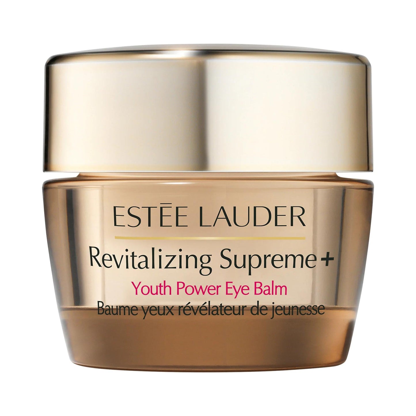 Estee Lauder Revitalizing Supreme+ Youth Power Eye Balm jar in a gold-toned container on Tampa Home & Garden Store