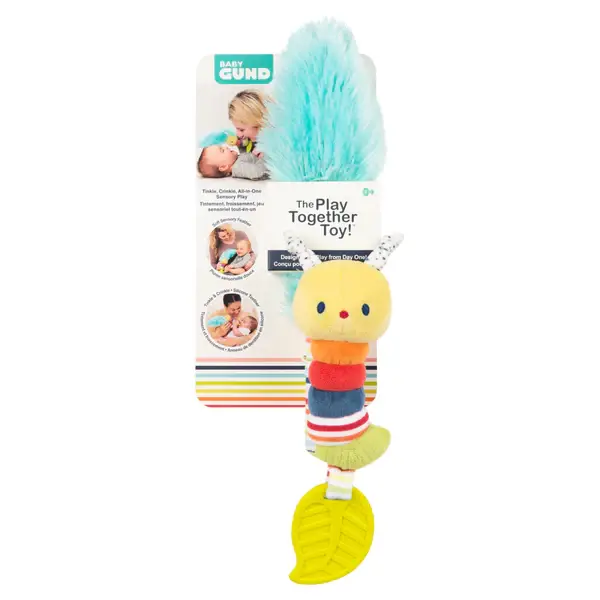 Tinkle Crinkle Play Together Caterpillar Plush toy by Baby GUND with colorful stacked segments on Tampa Home & Garden Store