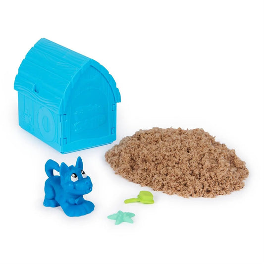 Kinetic Sand Doggie Dig Kit and Treasure Pack blue dog toy set with doghouse and sand on Tampa Home & Garden Store