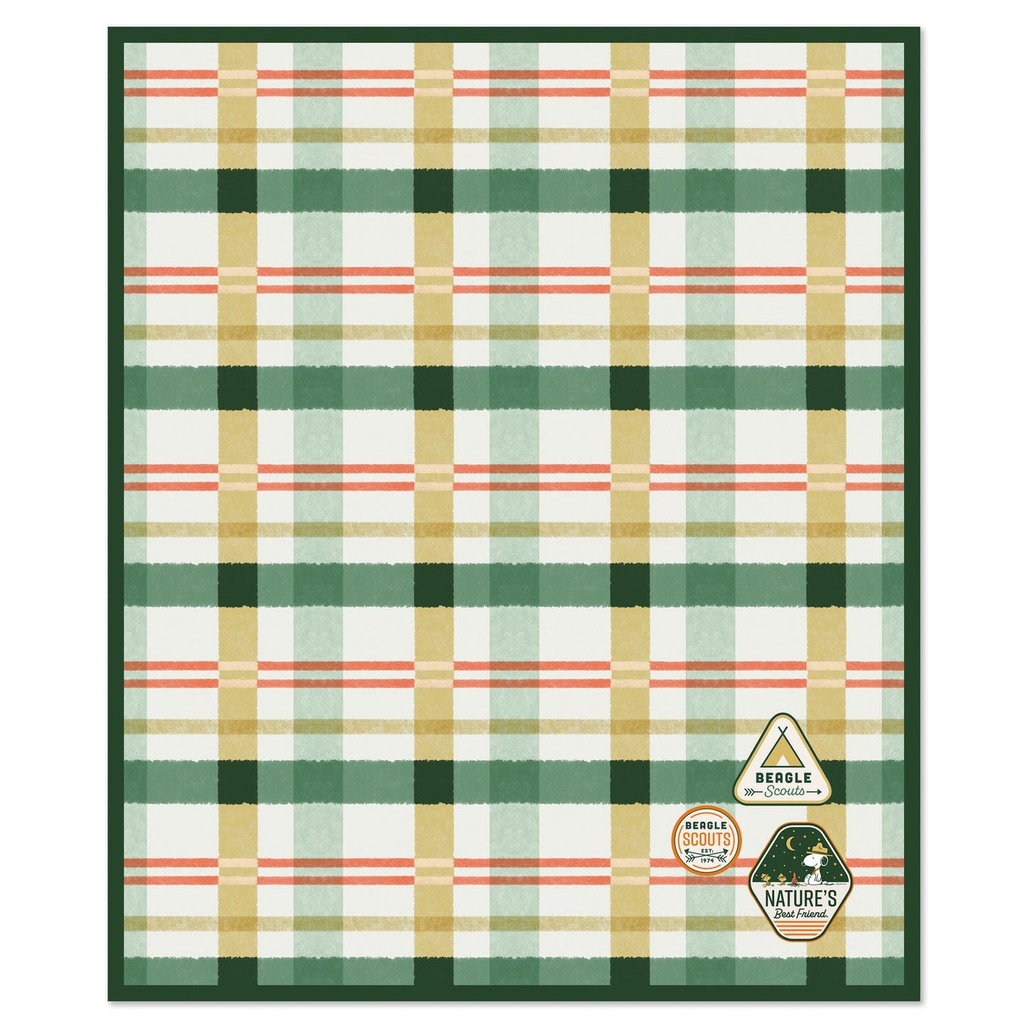Couverture de pique-nique Peanuts Beagle Scouts avec sac