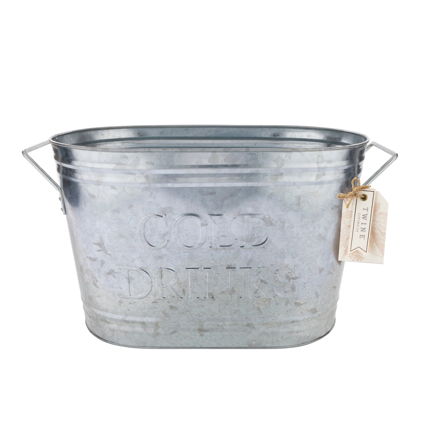 a Galvanized Metal Tub for Chilled Drinks