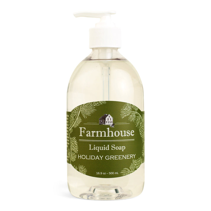 Sweet Grass Farm Liquid Hand Soap - Holiday Greenery 16.9 Ounce