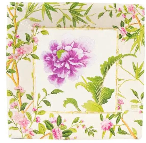 Plate Wellington Ivory Salad/Dessert with pink florals Country Christmas Loft on Tampa Home & Garden Store