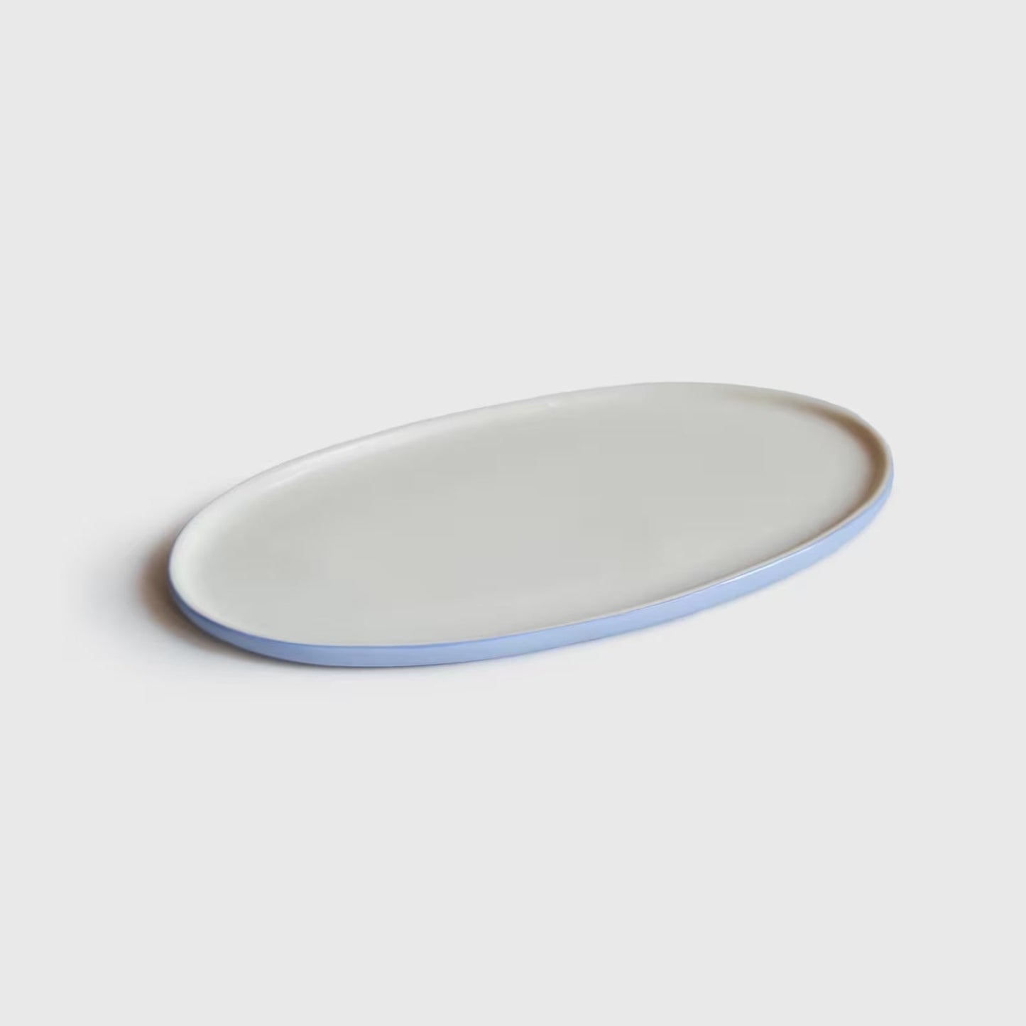 Handmade Porcelain Oval and Chocolate Platter