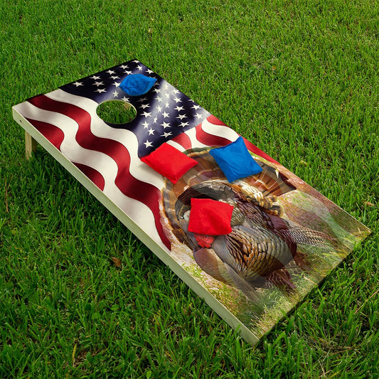 Turkey Hunting - Cornhole Board Wrap - Set of 2 - Tampa Home & Garden Store