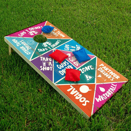 Drinking Game 1 - Cornhole Board Wrap - Set of 2 - Tampa Home & Garden Store