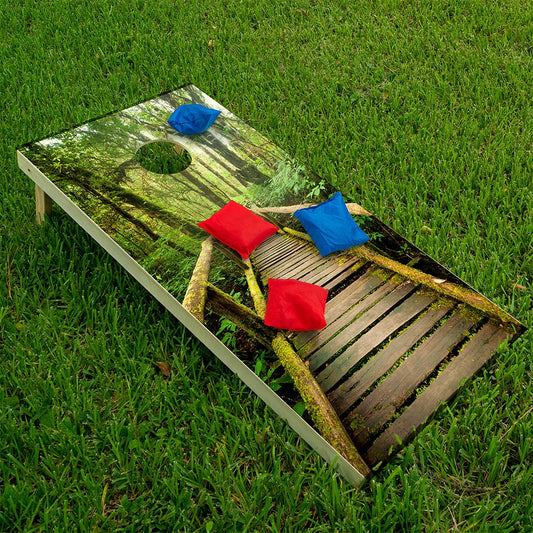 Misty Rainforest - Cornhole Board Wrap - Set of 2 - Tampa Home & Garden Store