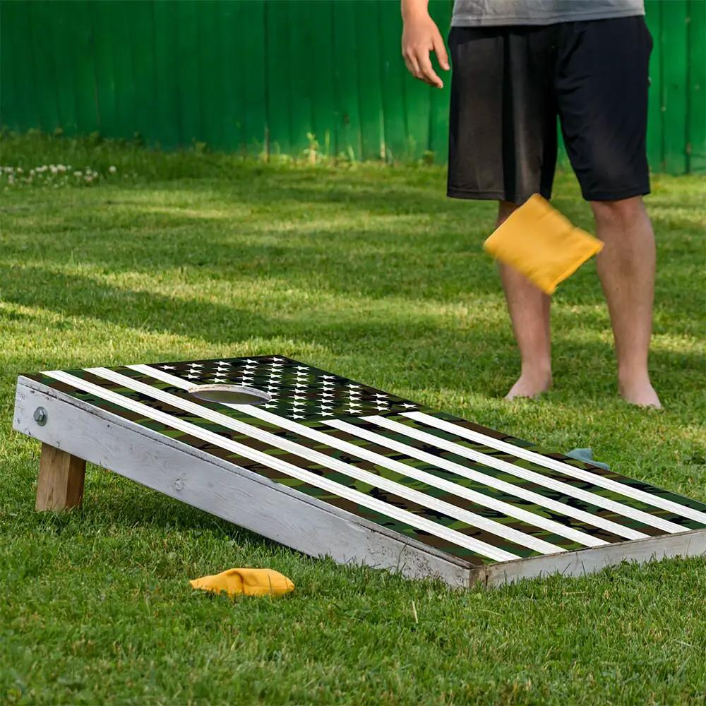 USA American Flag Military Camouflage - Cornhole Board Wrap - Set of 2 - Tampa Home & Garden Store