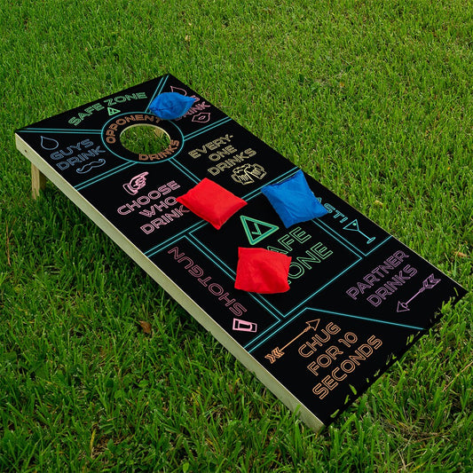 Drinking Game - Cornhole Board Wrap - Set of 2 - Tampa Home & Garden Store