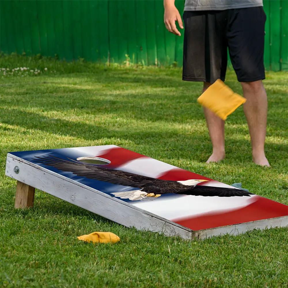 Flying Eagle - Cornhole Board Wrap - Set of 2 - Tampa Home & Garden Store
