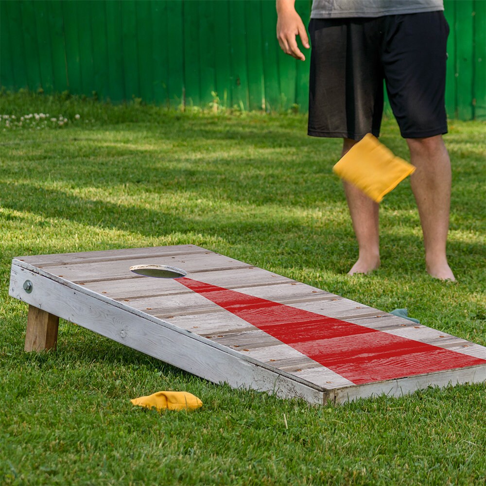 Red Arrow Cornhole Board Wraps set of two by Lone Star Art for boards on Tampa Home & Garden Store