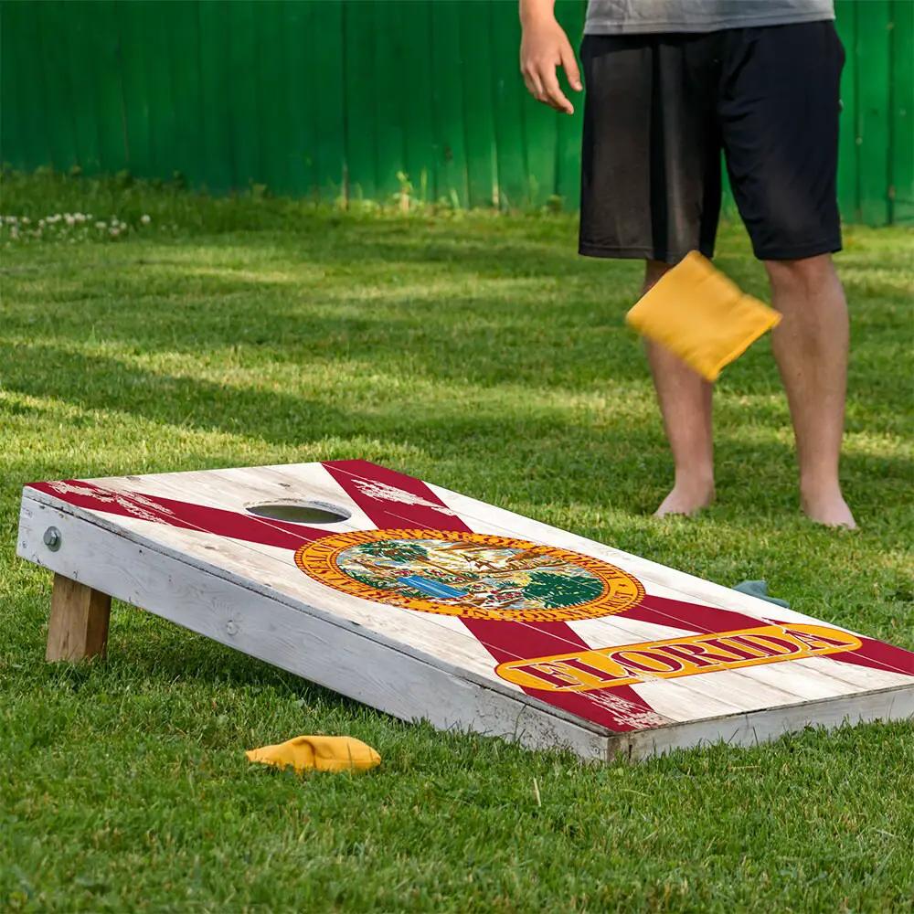 Florida State Flag - Cornhole Board Wrap - Set of 2 - Tampa Home & Garden Store