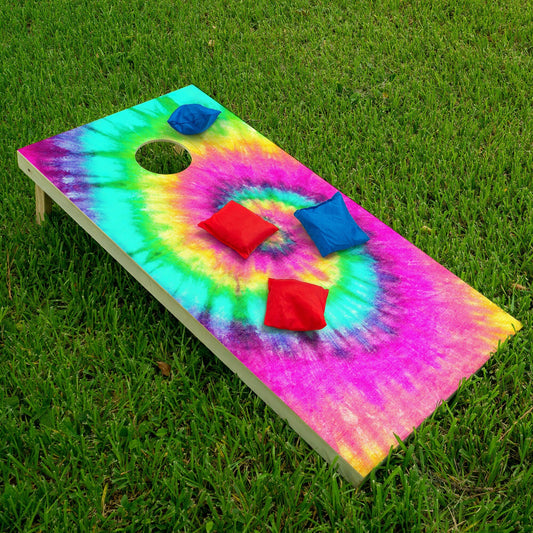 Rainbow Tie Dye - Cornhole Board Wrap - Set of 2 - Tampa Home & Garden Store