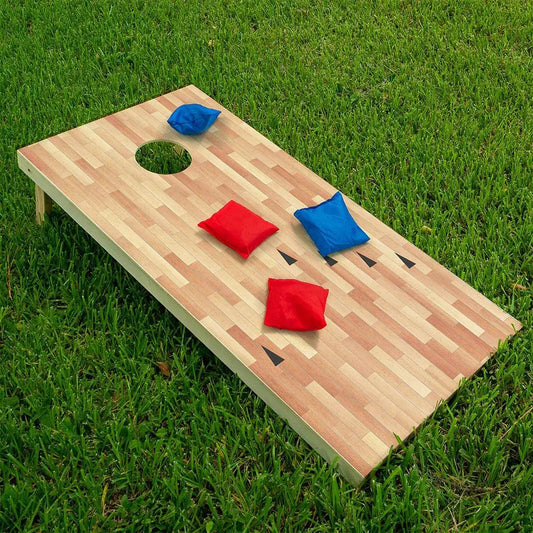 Bowling Parquet Floor - Cornhole Board Wrap - Set of 2 - Tampa Home & Garden Store