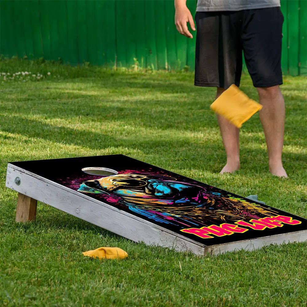 Pug Life - Cornhole Board Wrap - Set of 2 - Tampa Home & Garden Store
