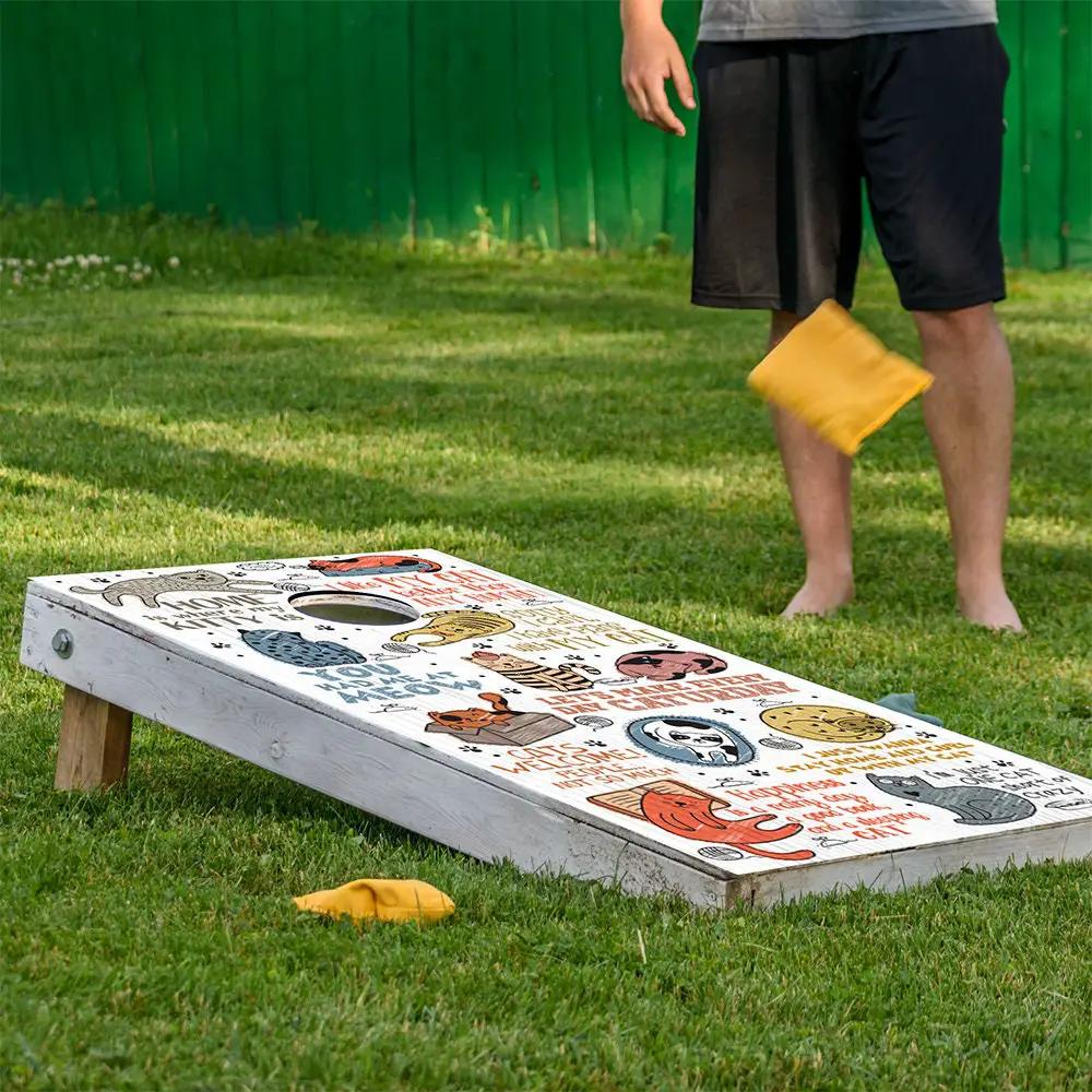 Goofy Cats - Cornhole Board Wrap - Set of 2 - Tampa Home & Garden Store